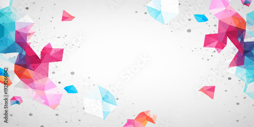 Abstract watercolor background design with colorful paint splashes and ink shapes on paper texture creates a festive vector art illustration for a celebration card or party banner