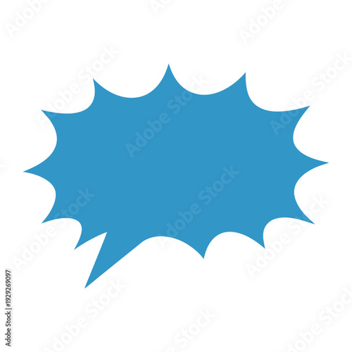 Explosive Communication: A dynamic and attention-grabbing speech bubble, perfect for adding flair to any visual.