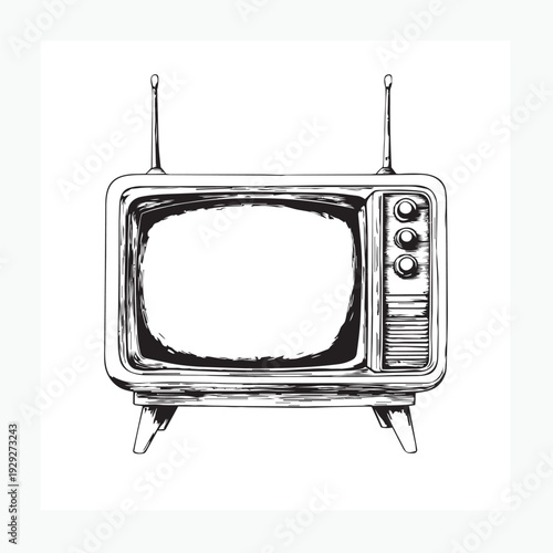 vintage tv set