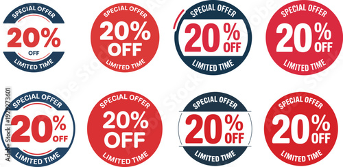 Special Offer 20 Percent Off Limited Time Badges Variations