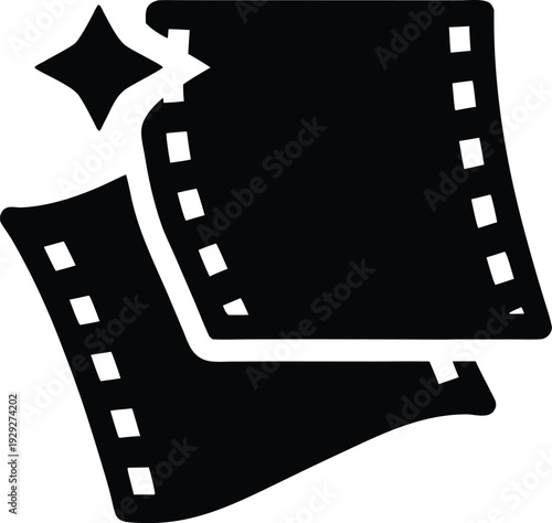 lens cleaning cloth folded silhouette vector illustration on transparent background