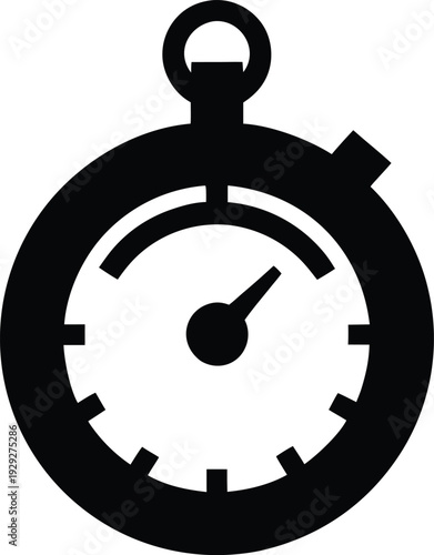 chronometer marine gimbal silhouette vector illustration on transparent background