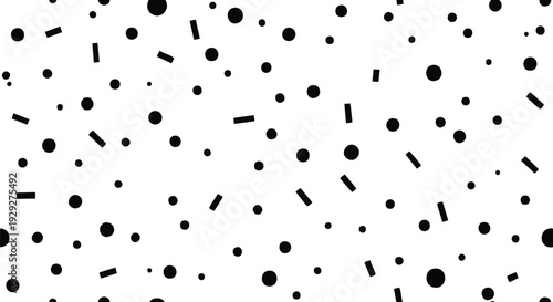 Set of black confetti vector