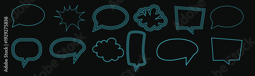 Hand drawn text box picture frames set, rough grunge textured straight line. Doodle style outline text boxes with grunge texture. Vector illustration. Chalk Scribble Rectangle Highlight Collection.