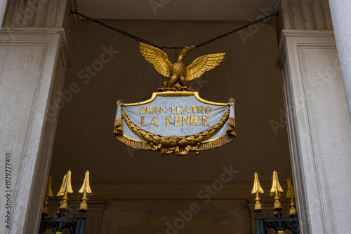 View of the La Fenice theater in beautiful Venice (Italy)