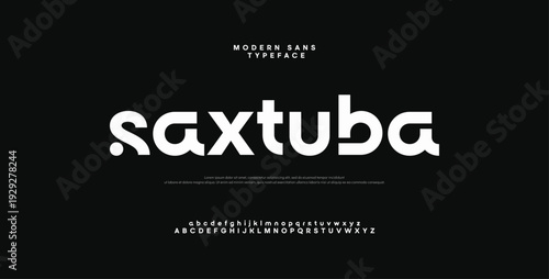 modern minimal sport logo alphabet fonts. Typography technology minimalist urban sans serif digital future creative sport logos fonts. vector illustration
