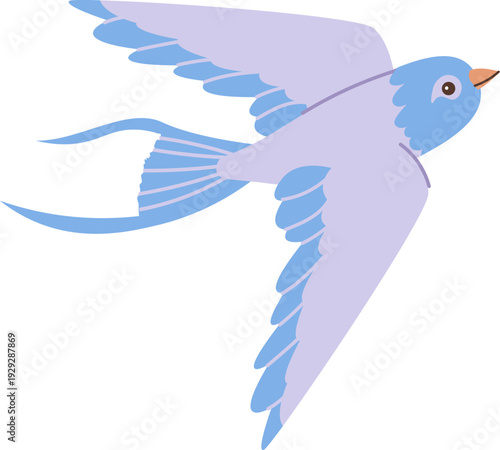 Swallow Flying Cartoon