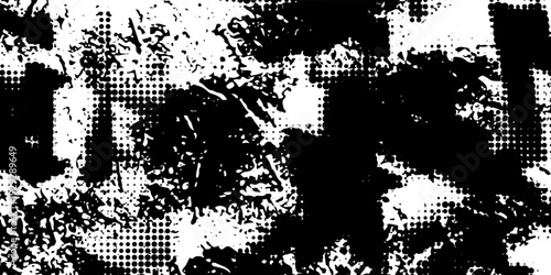 Abstract halftone noise texture elements on transparent background dotted pattern retro comic fading print pattern. Worn, irregular dots and scattered noise create a lo-fi, vintage overlay ,