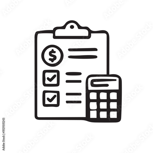 Financial calculation icon