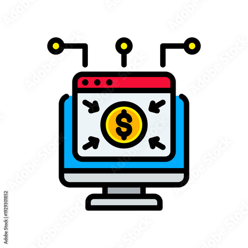 Platform lineal color icon