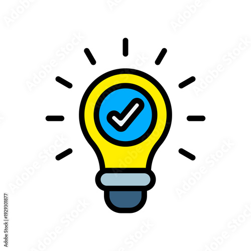 Idea lineal color icon