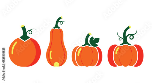 Pumpkin Ornament soft tone vector design