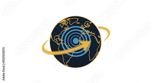 global business growth, world map