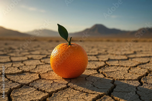 Resilient Orange in Arid Landscape