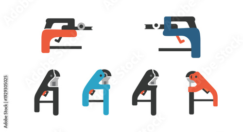 Rebar Cutter Line abstract smooth color