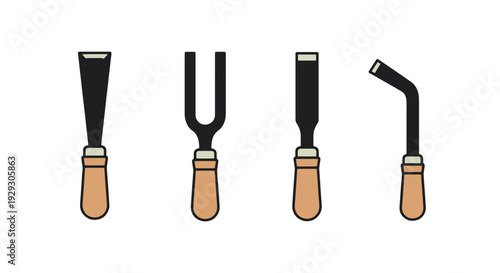 Relief Carving Tool creative modern smooth illustration