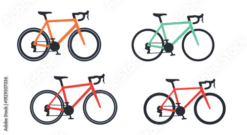 Road Bike Line art creative modern smooth illustration