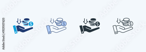 Income Multiple Style Icon Collection