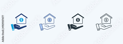 Mortgage Multiple Style Icon Collection