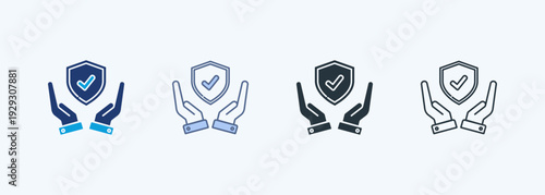 Insurance Multiple Style Icon Collection