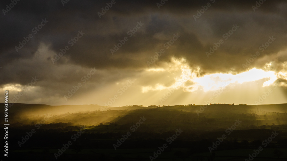 Fototapeta premium storm clouds over the field