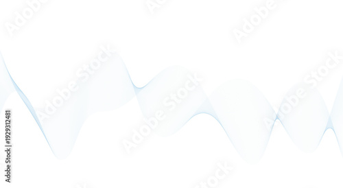 Abstract flowing wave pattern with delicate light blue lines and subtle transparent motion