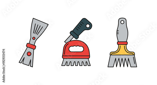 Scraper Line art creative modern abstract illustration