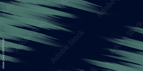 Dark Navy and Teal Grunge Abstract Background with Halftone Dot Patterns. vector illustration