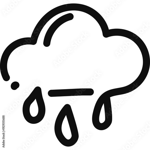 Rain Cloud Icon