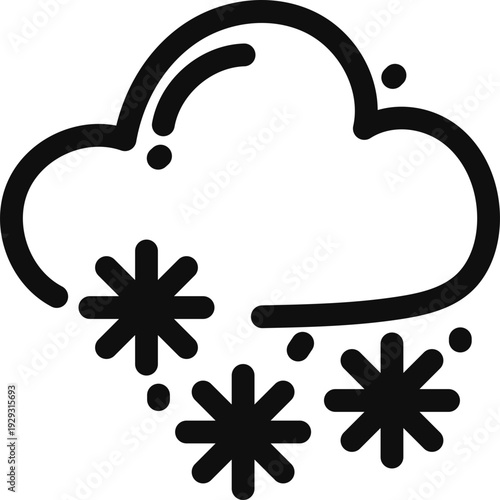 Snow Cloud Weather Icon