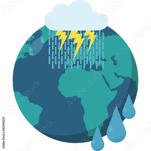 Global Storm and Weather Icon