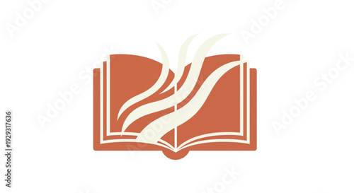 open book with smoke coming out