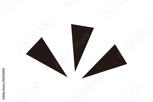 黒い注目強調マーク