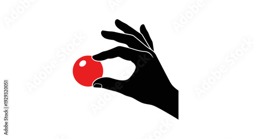 Hand Holding Red Apple Fruit.