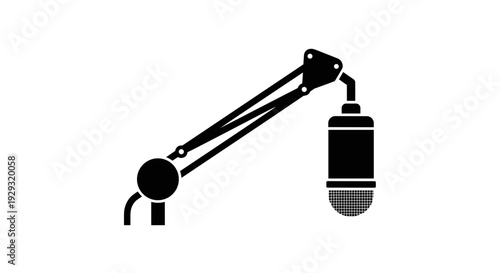 Professional Studio Microphone on Stand.