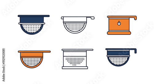 Photos Sifter Line art minimal smooth style illustration