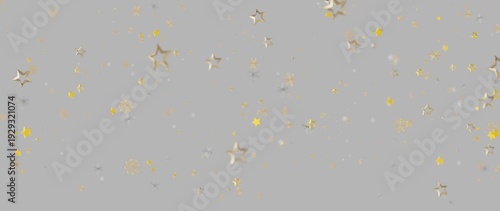 Abstract golden star and sn...