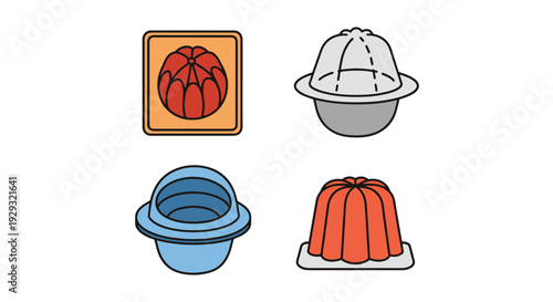 Silicone Mold Line creative tone color illustration