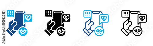 Insults Icon Multiple Style Vector Illustration