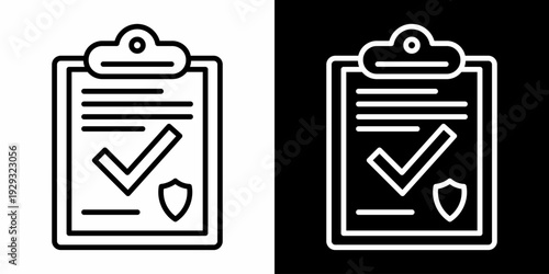 Integrity Check White Icon Set Design