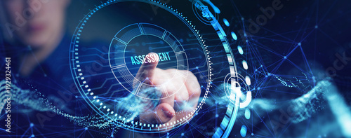 Business, Technology, Internet and network concept. Assessment analysis evaluation measure.