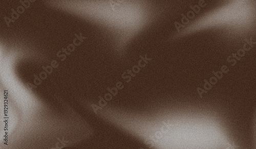 Warm Brown and Beige Abstract Flowing Shapes on Textured Grainy Background, Soft Blurred Curves with Organic Wave Pattern, Retro Earthy Tone Noise Backdrop for Contemporary Poster Design