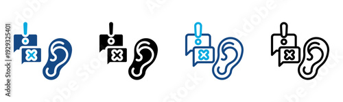 Rumors Icon Multiple Style Vector Illustration