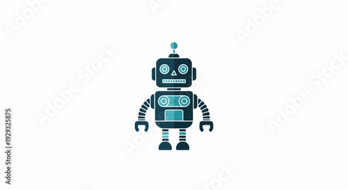 Robot Character Design Digital Artwork.