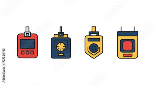 Security Token Line minimal abstract style