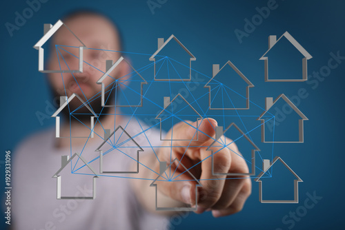 Conceptual image of a man i...