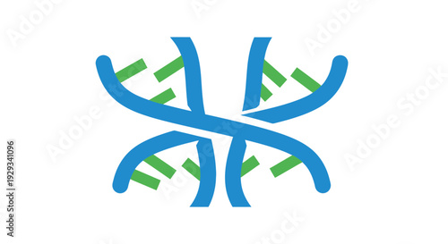 Abstract DNA Helix Symbol