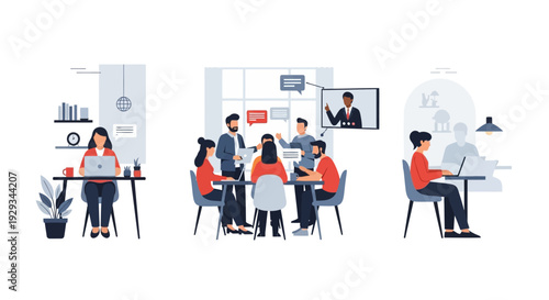 Modern Work Environments: Remote Office, Team Collaboration, and Hybrid Solutions