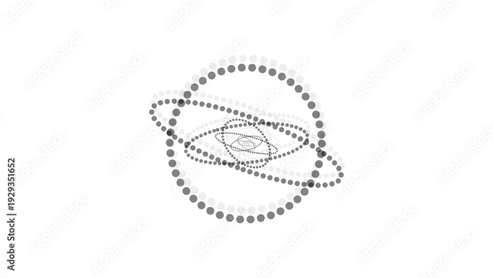Naklejka premium Abstract background with black circle and halfton dots. Vector illustration halfton pattern dot background texture overlay grunge distress linear vector. dots modern vector