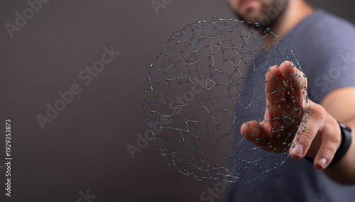 Close up of person's hand t...